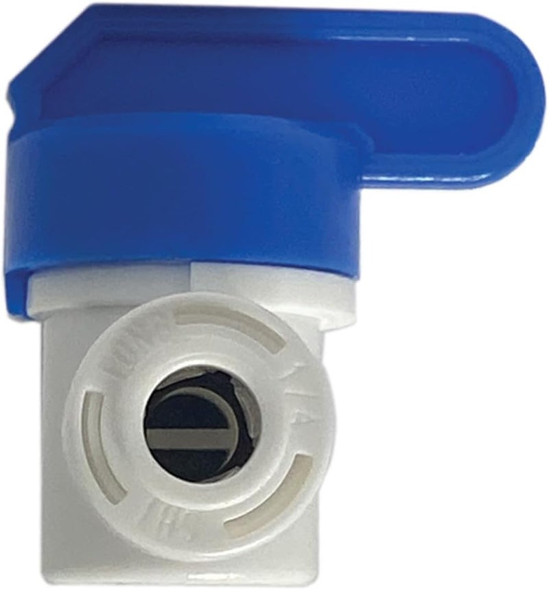 Filtration Warehouse Speed Fit 1/4 or 3/8 Inch Shut Off Valve, Push to Connect Plastic Plumbing Fitting, With Locking Clips, , Compare to PPSV040808WP (3/8" One Pack) - Image 5